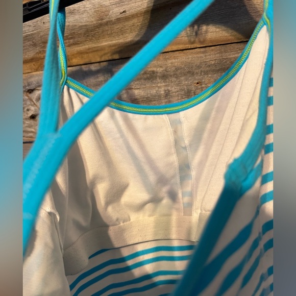 Lululemon- Blue and White Striped Tank Top- size 6 - Picture 5 of 6